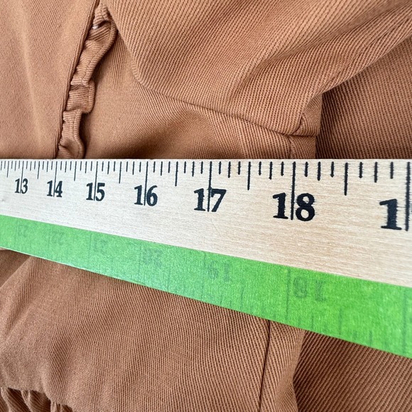 LE LIS COLLECTION Dress Medium Babydoll Collar Dress Puff Sleeve RuffleMini - Picture 6 of 9